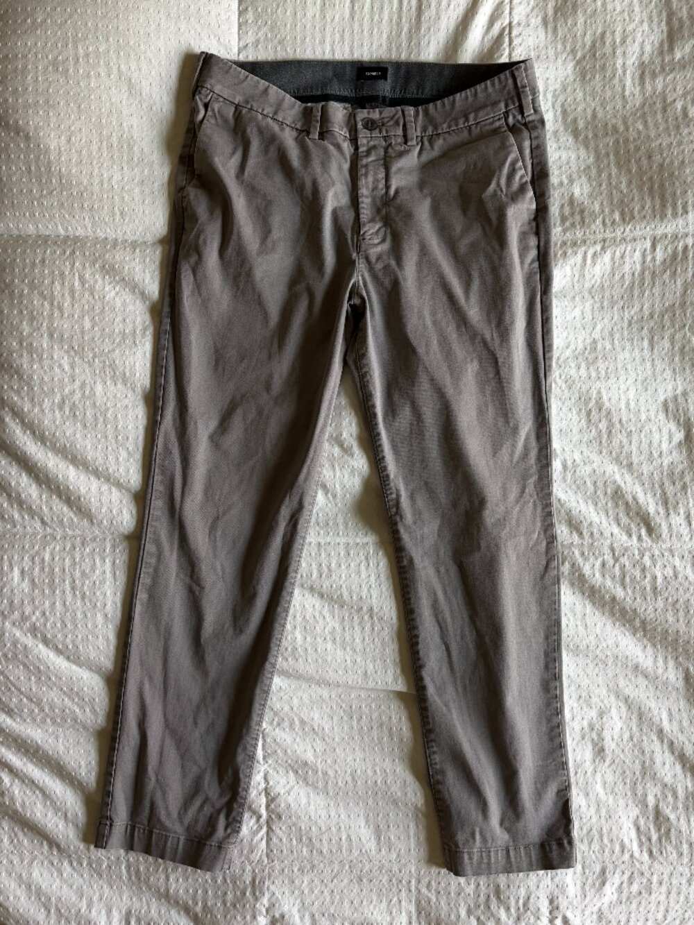 Express Men's Gray Slim Dress Pants 34x30